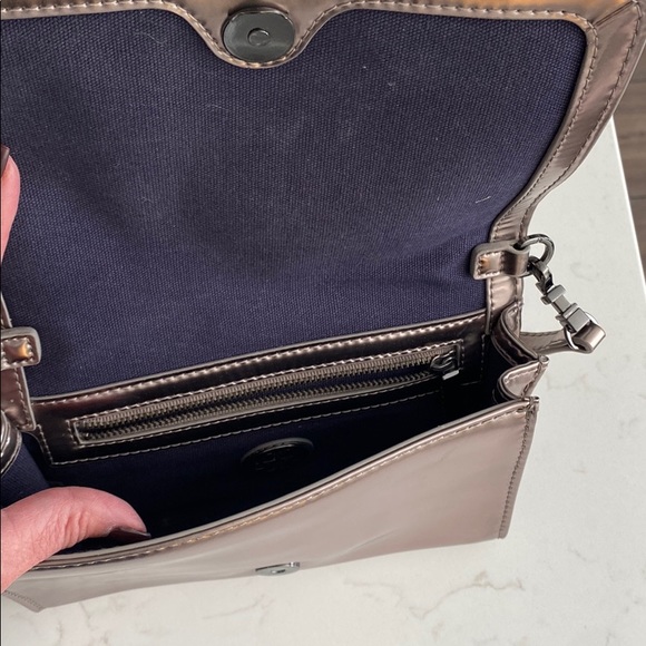 Tori Burch small crossbody gunmetal - Picture 3 of 3